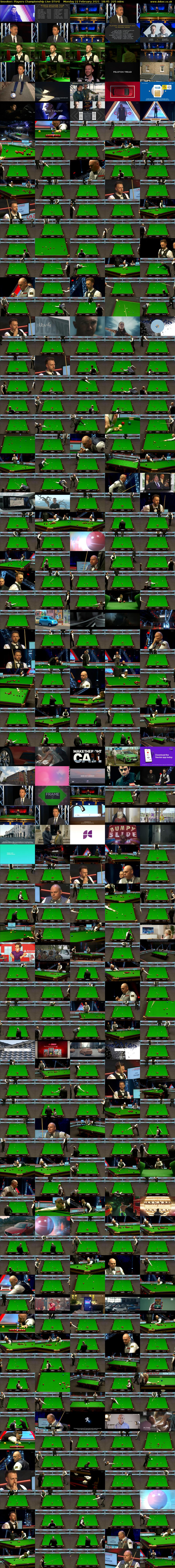 Snooker: Players Championship Live (ITV4) Monday 22 February 2021 18:45 - 22:30