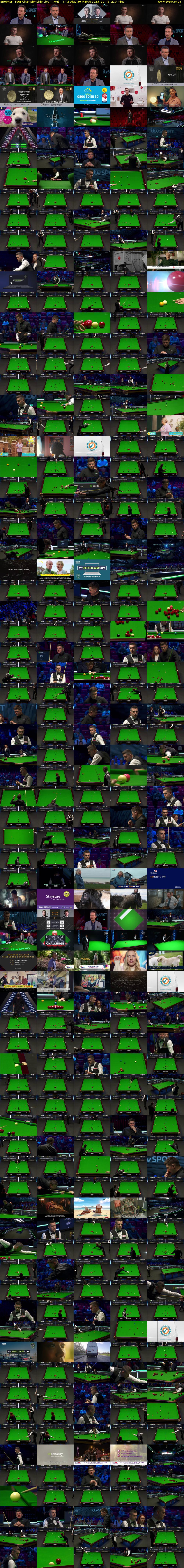 Snooker: Tour Championship Live (ITV4) Thursday 30 March 2023 12:45 - 16:15