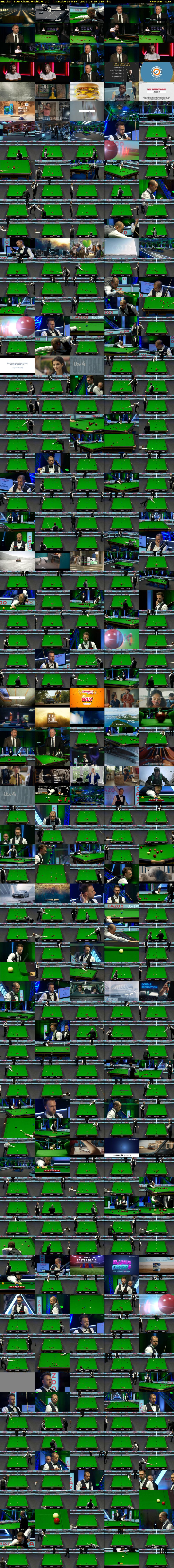 Snooker: Tour Championship (ITV4) Thursday 25 March 2021 18:45 - 22:30