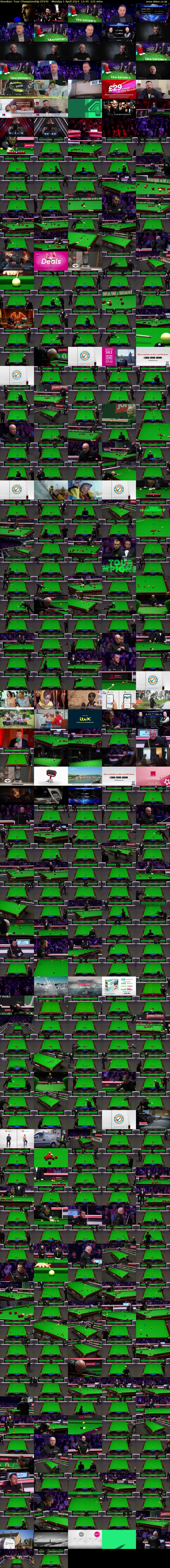 Snooker: Tour Championship (ITV4) Monday 1 April 2024 12:45 - 16:30