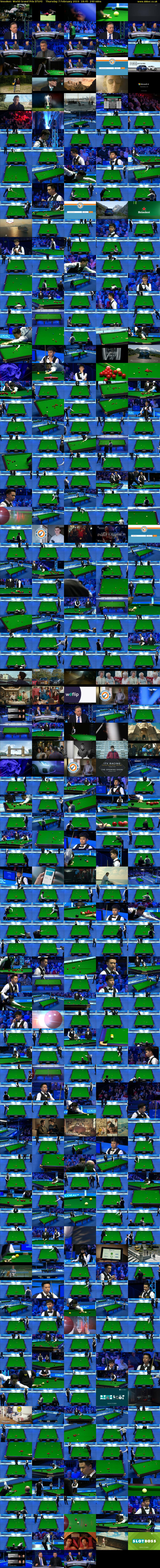 Snooker: World Grand Prix (ITV4) Thursday 7 February 2019 18:45 - 22:45