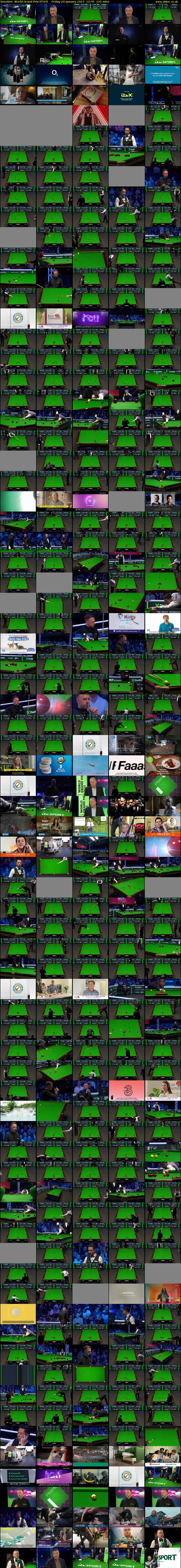 Snooker: World Grand Prix (ITV4) Friday 20 January 2023 12:45 - 16:30