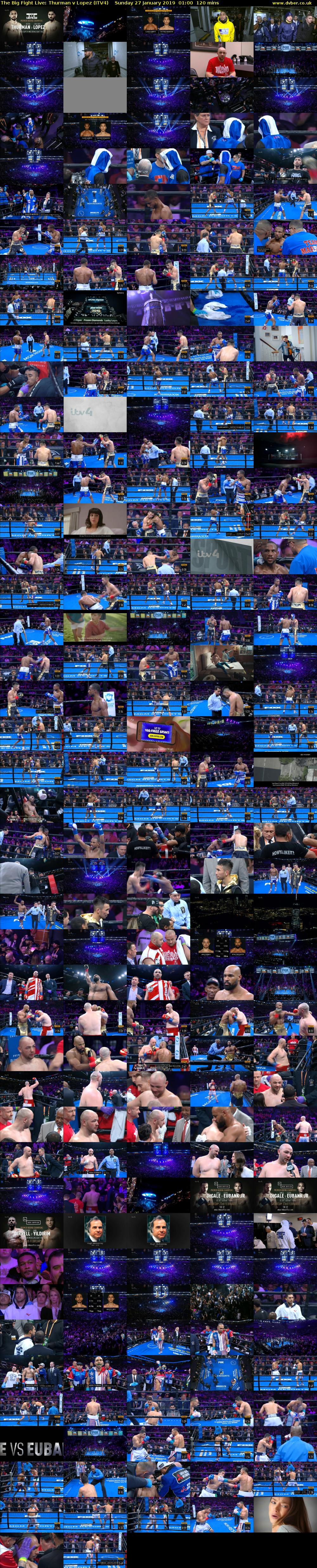 The Big Fight Live: Thurman v Lopez (ITV4) Sunday 27 January 2019 01:00 - 03:00