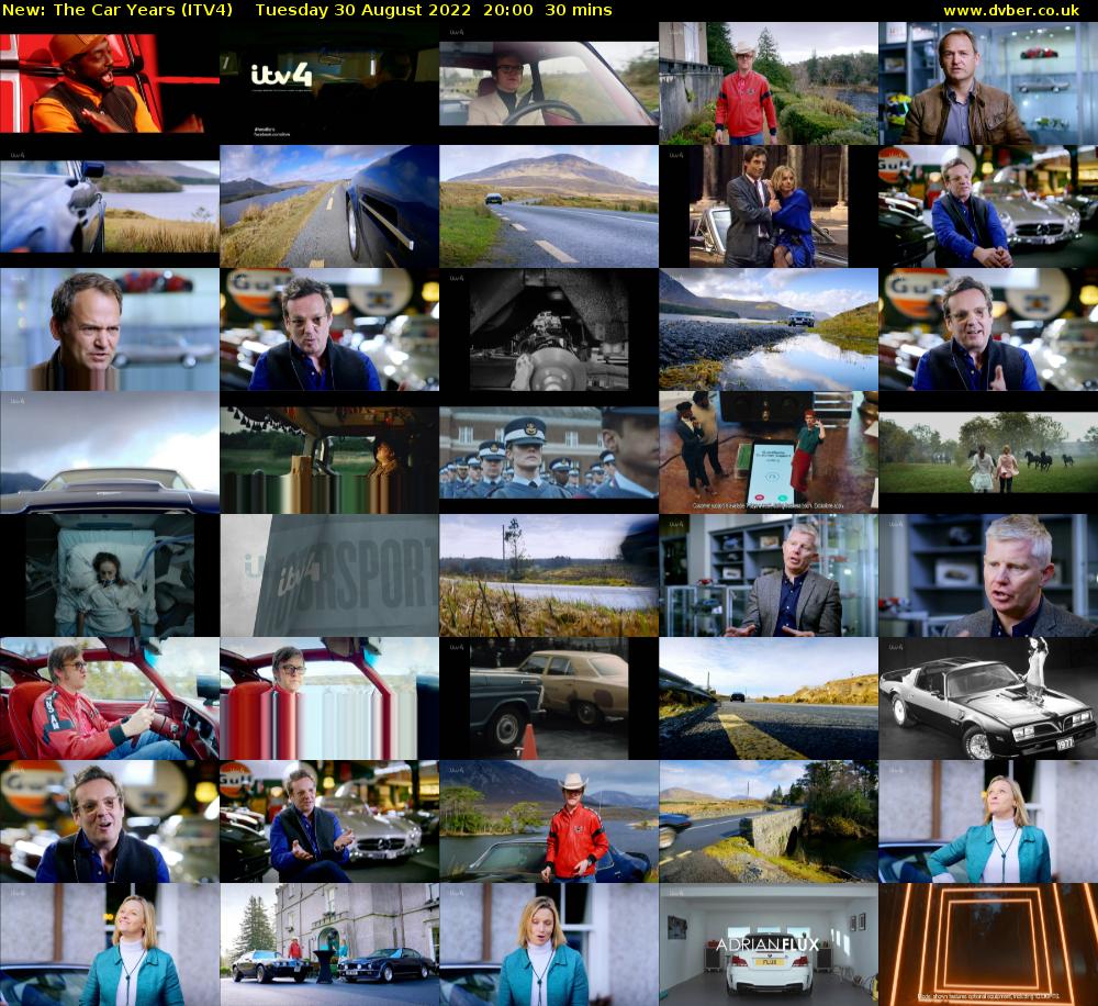 The Car Years (ITV4) Tuesday 30 August 2022 20:00 - 20:30