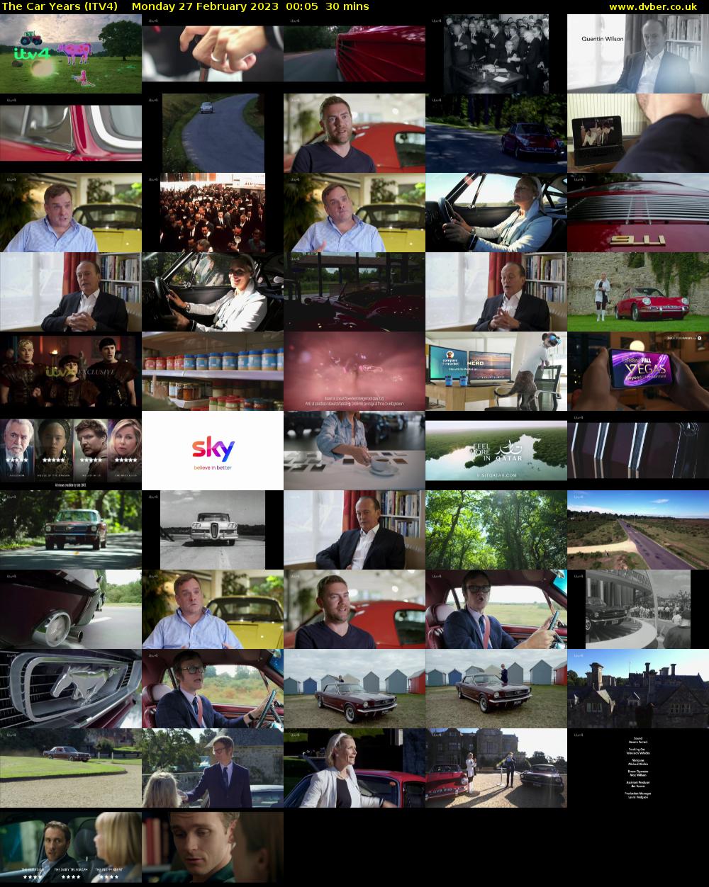 The Car Years (ITV4) Monday 27 February 2023 00:05 - 00:35