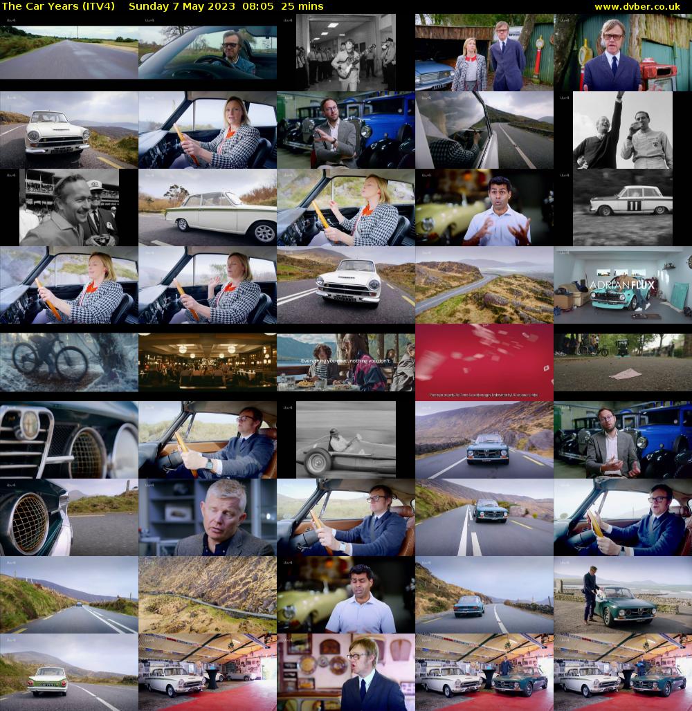 The Car Years (ITV4) Sunday 7 May 2023 08:05 - 08:30