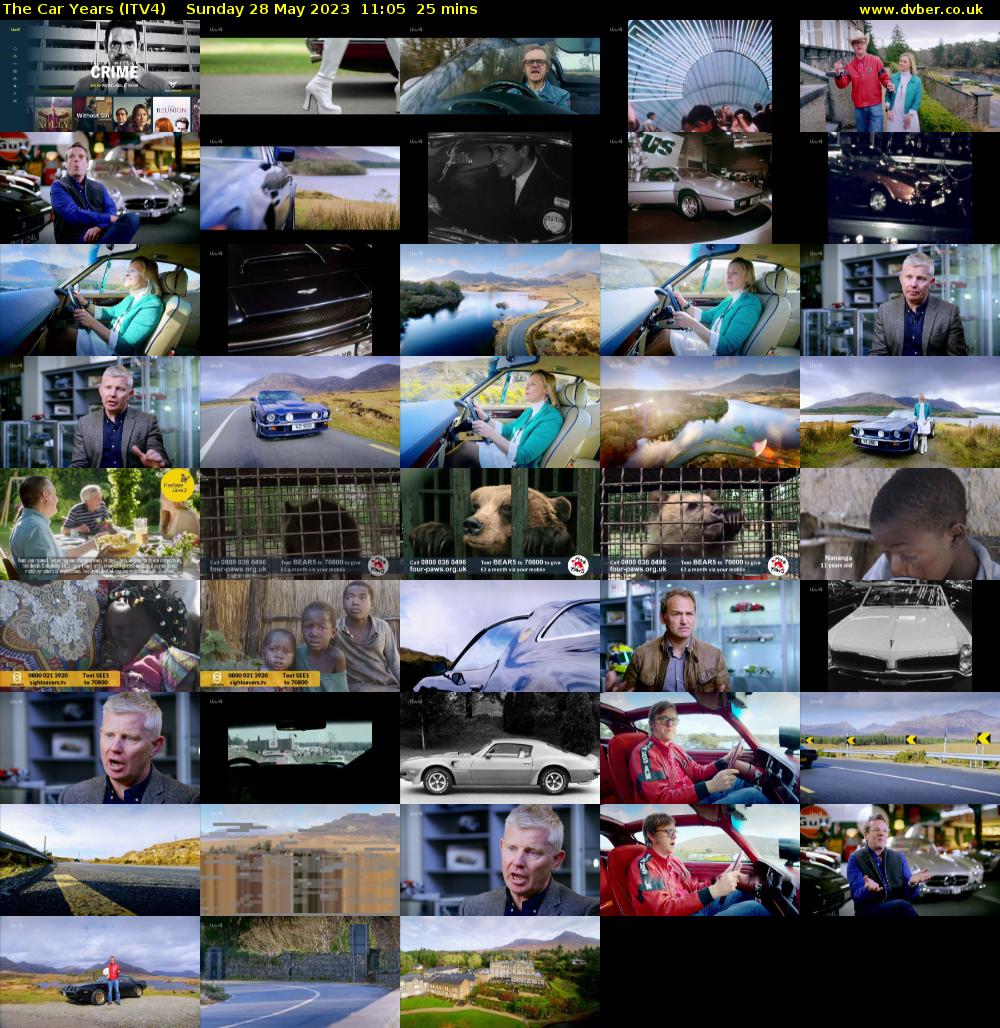 The Car Years (ITV4) Sunday 28 May 2023 11:05 - 11:30