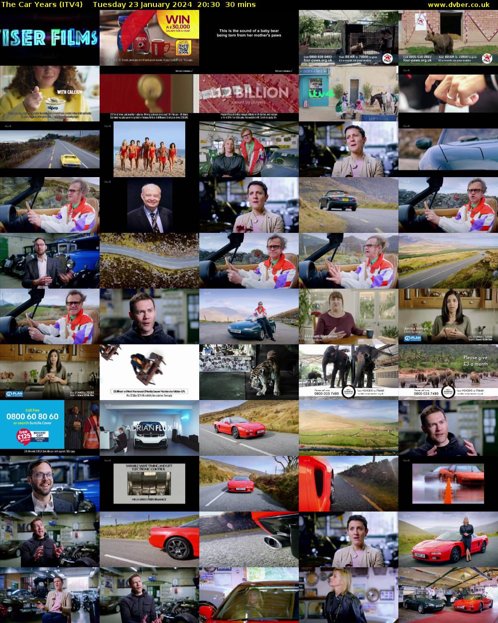 The Car Years (ITV4) Tuesday 23 January 2024 20:30 - 21:00