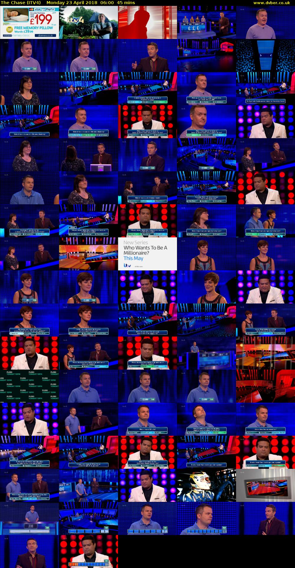The Chase (ITV4) Monday 23 April 2018 06:00 - 06:45