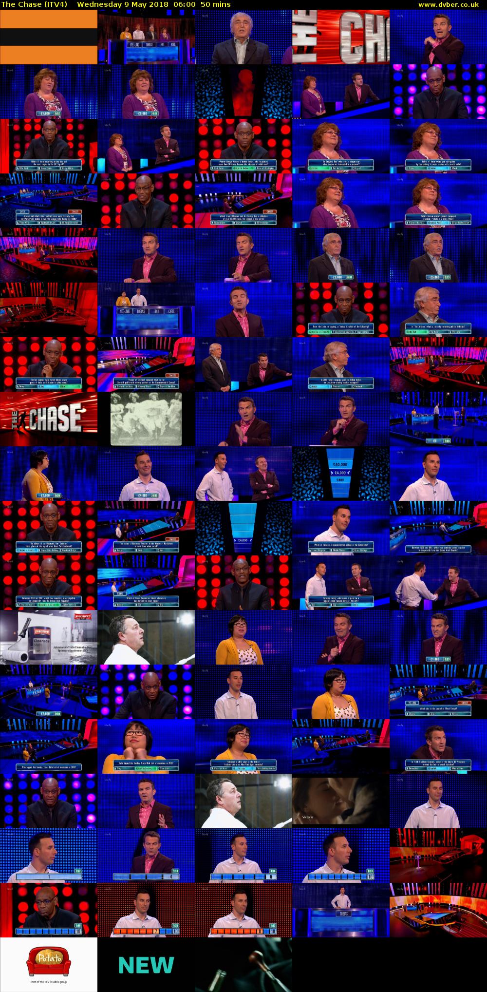 The Chase (ITV4) Wednesday 9 May 2018 06:00 - 06:50
