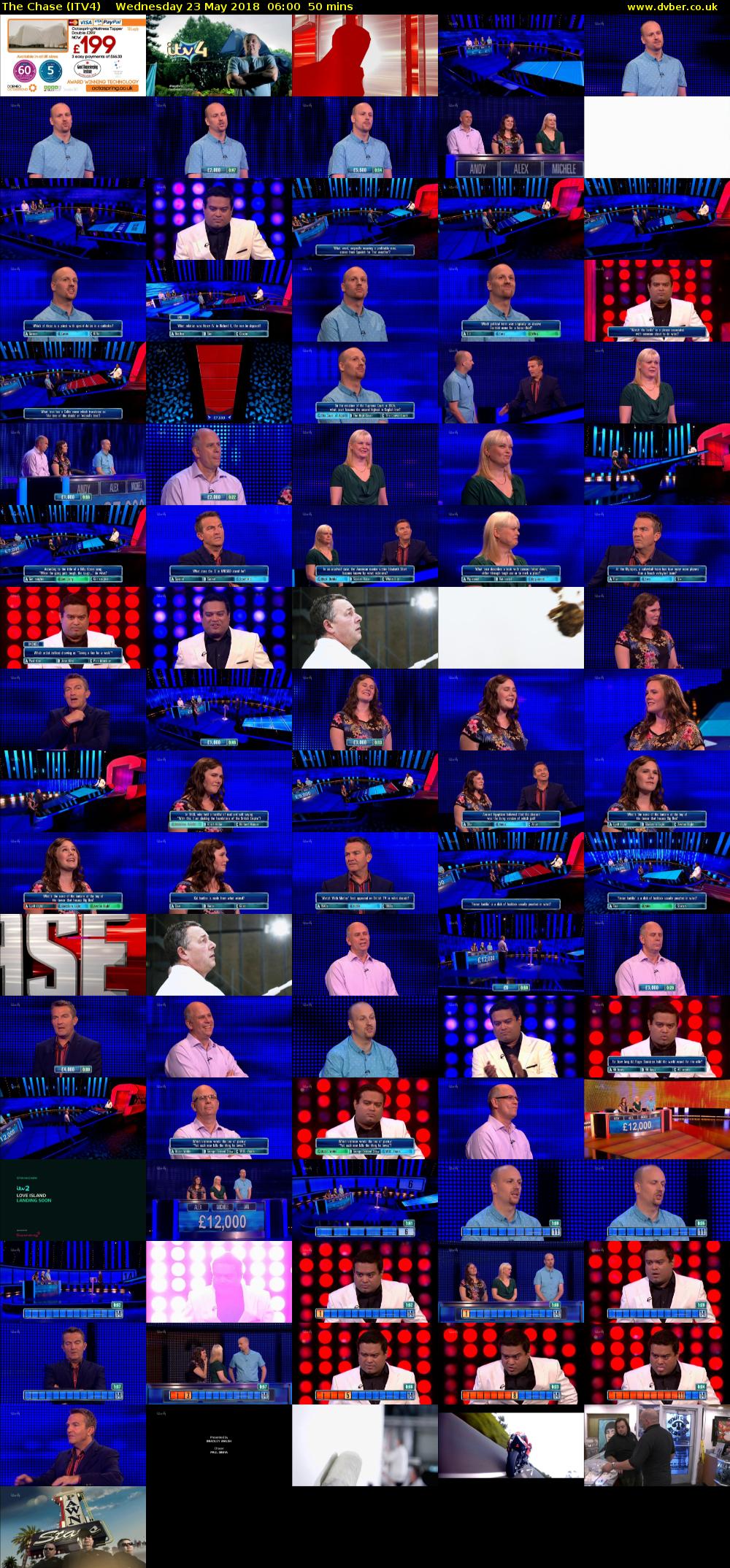 The Chase (ITV4) Wednesday 23 May 2018 06:00 - 06:50