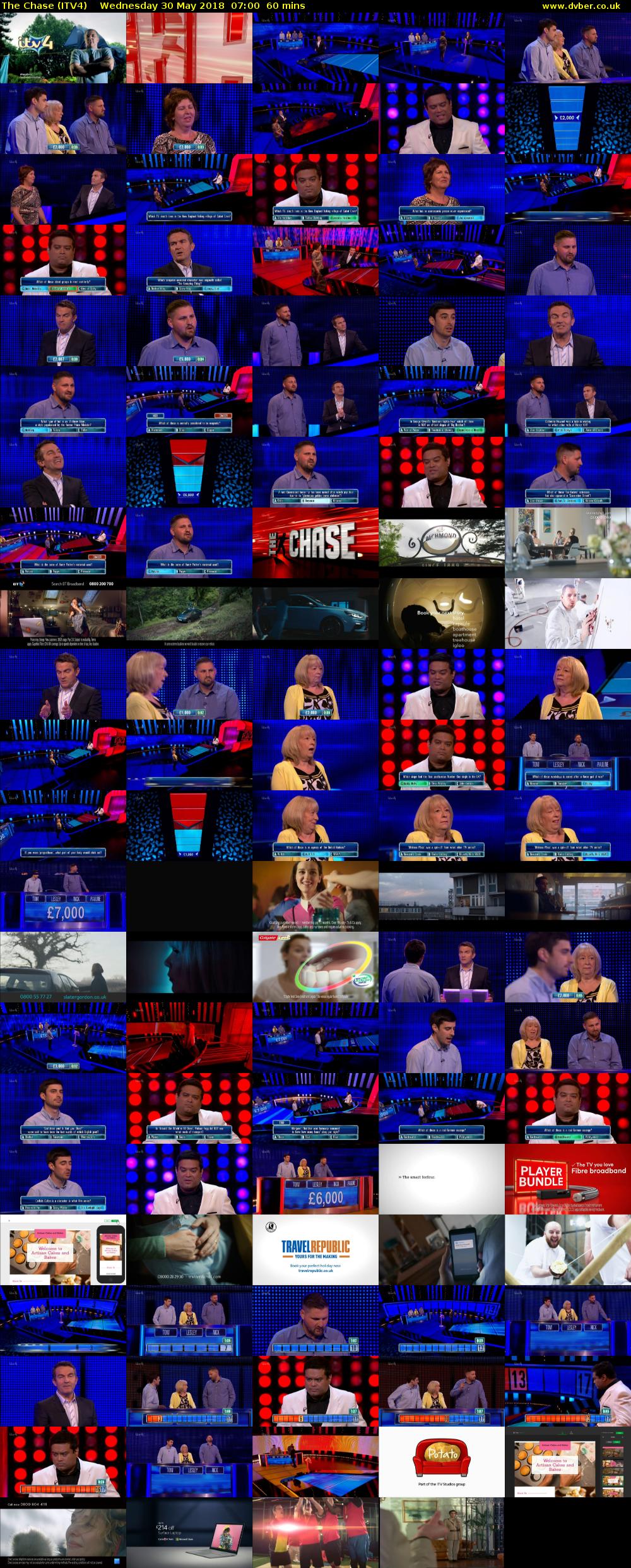 The Chase (ITV4) Wednesday 30 May 2018 07:00 - 08:00