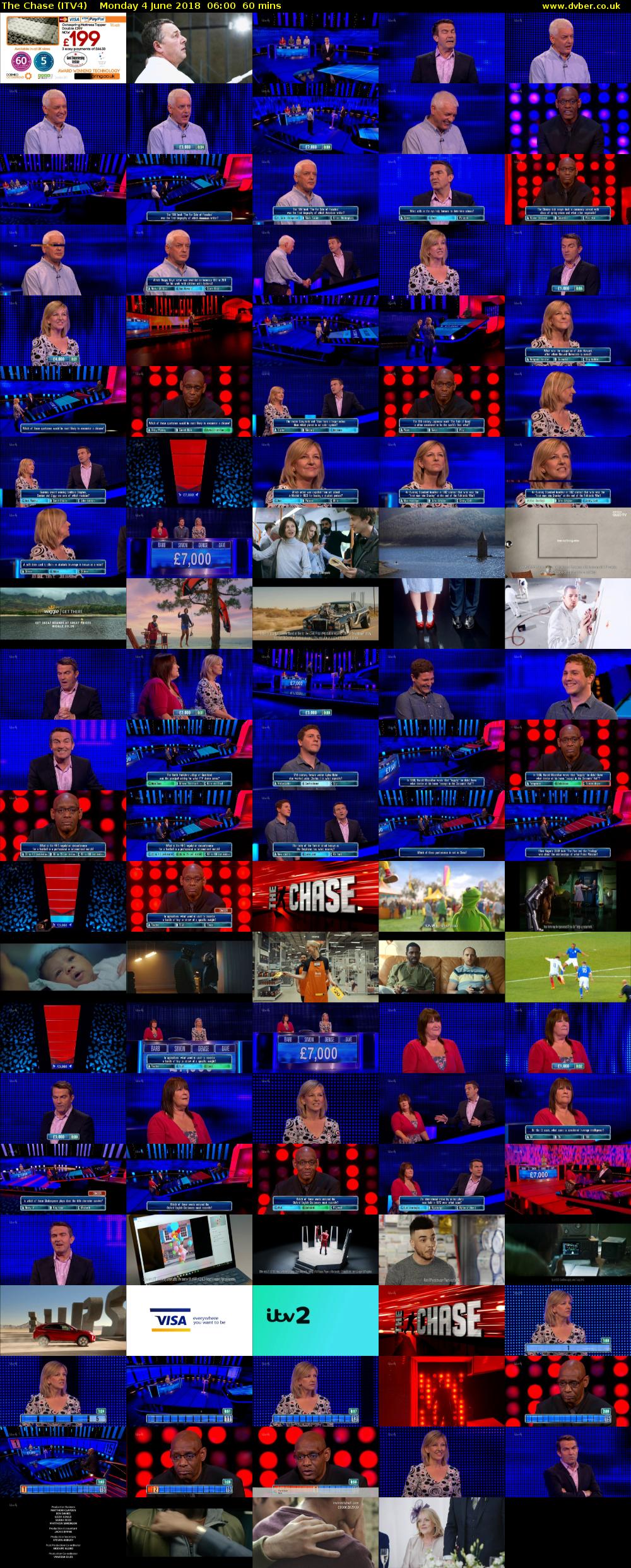 The Chase (ITV4) Monday 4 June 2018 06:00 - 07:00