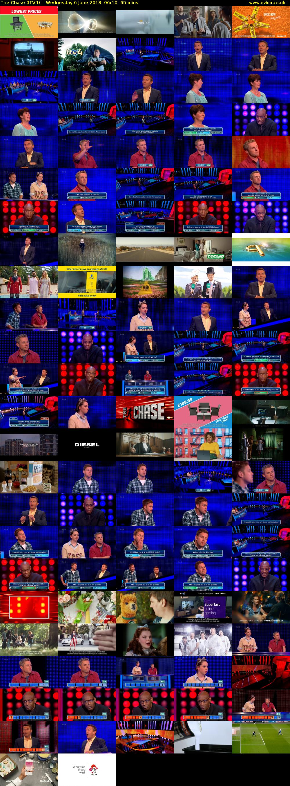 The Chase (ITV4) Wednesday 6 June 2018 06:10 - 07:15