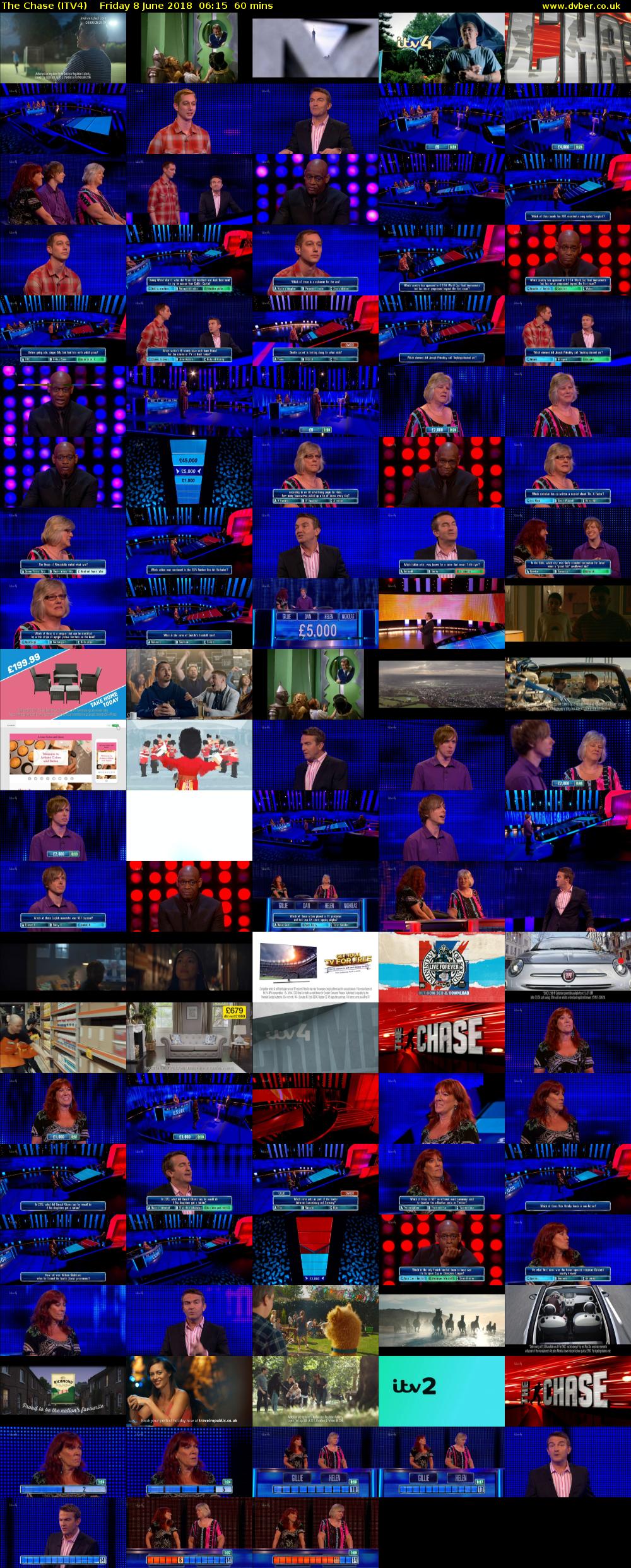 The Chase (ITV4) Friday 8 June 2018 06:15 - 07:15
