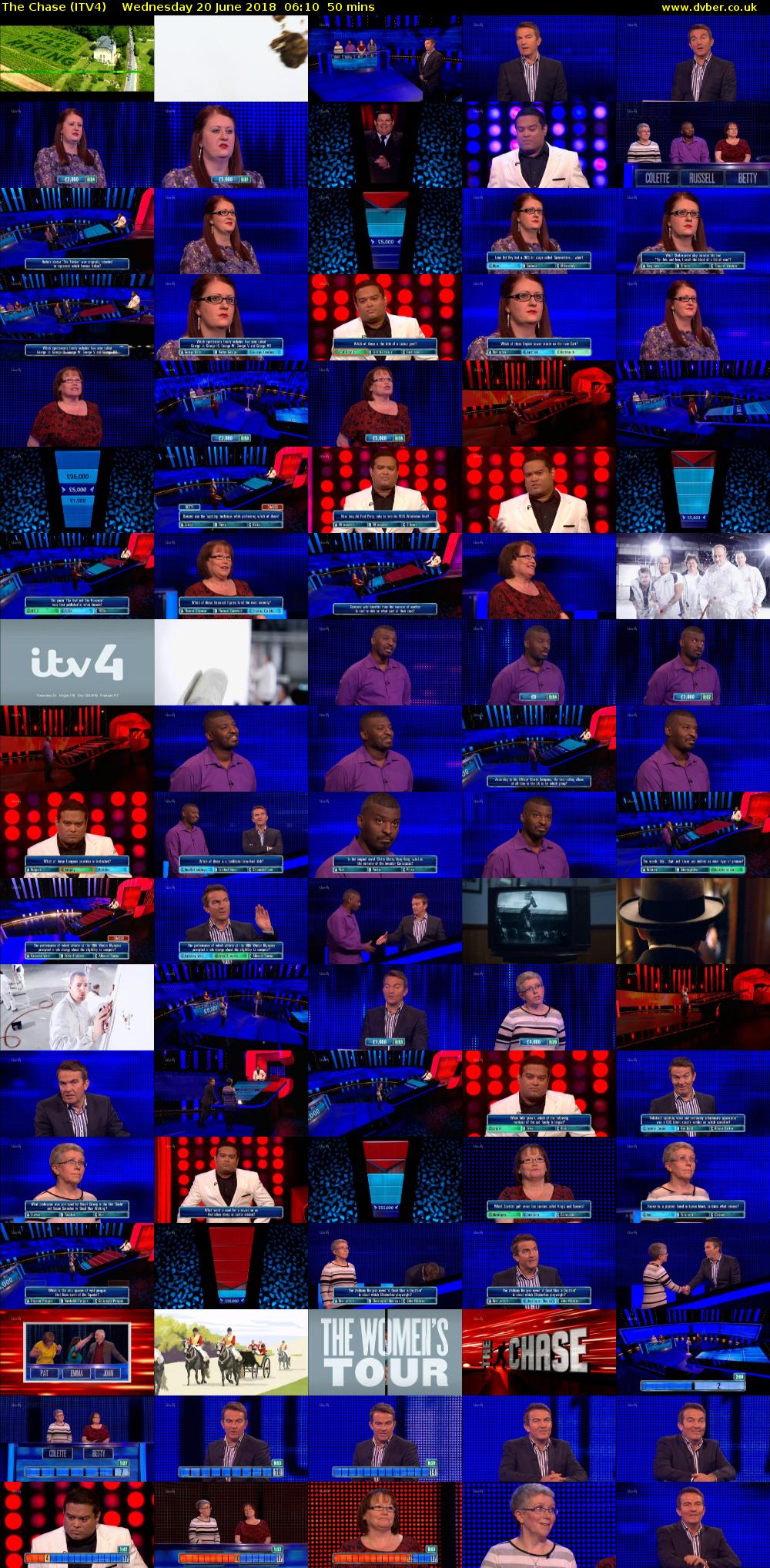 The Chase (ITV4) Wednesday 20 June 2018 06:10 - 07:00