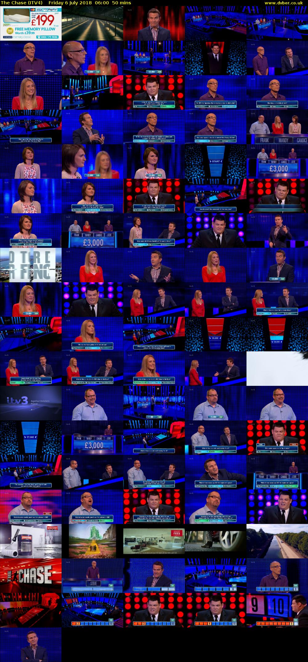 The Chase (ITV4) Friday 6 July 2018 06:00 - 06:50