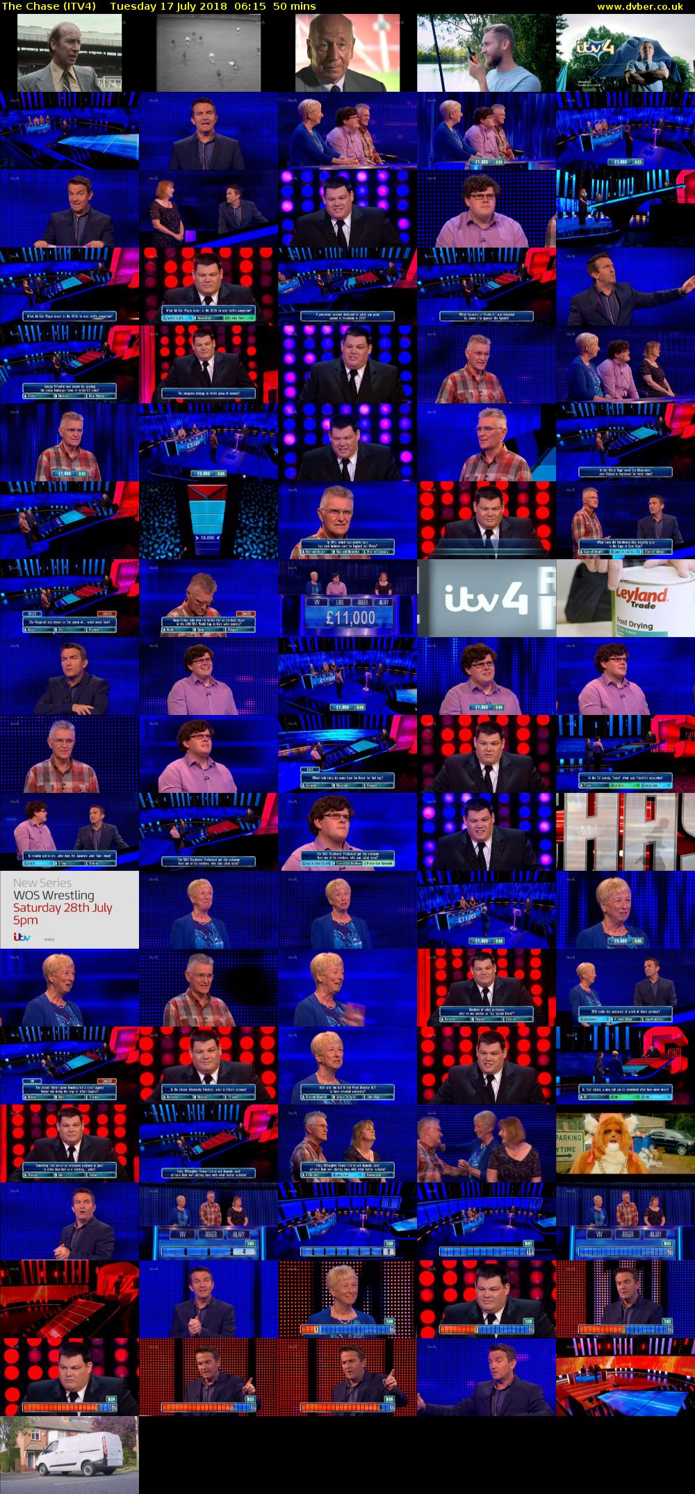 The Chase (ITV4) Tuesday 17 July 2018 06:15 - 07:05