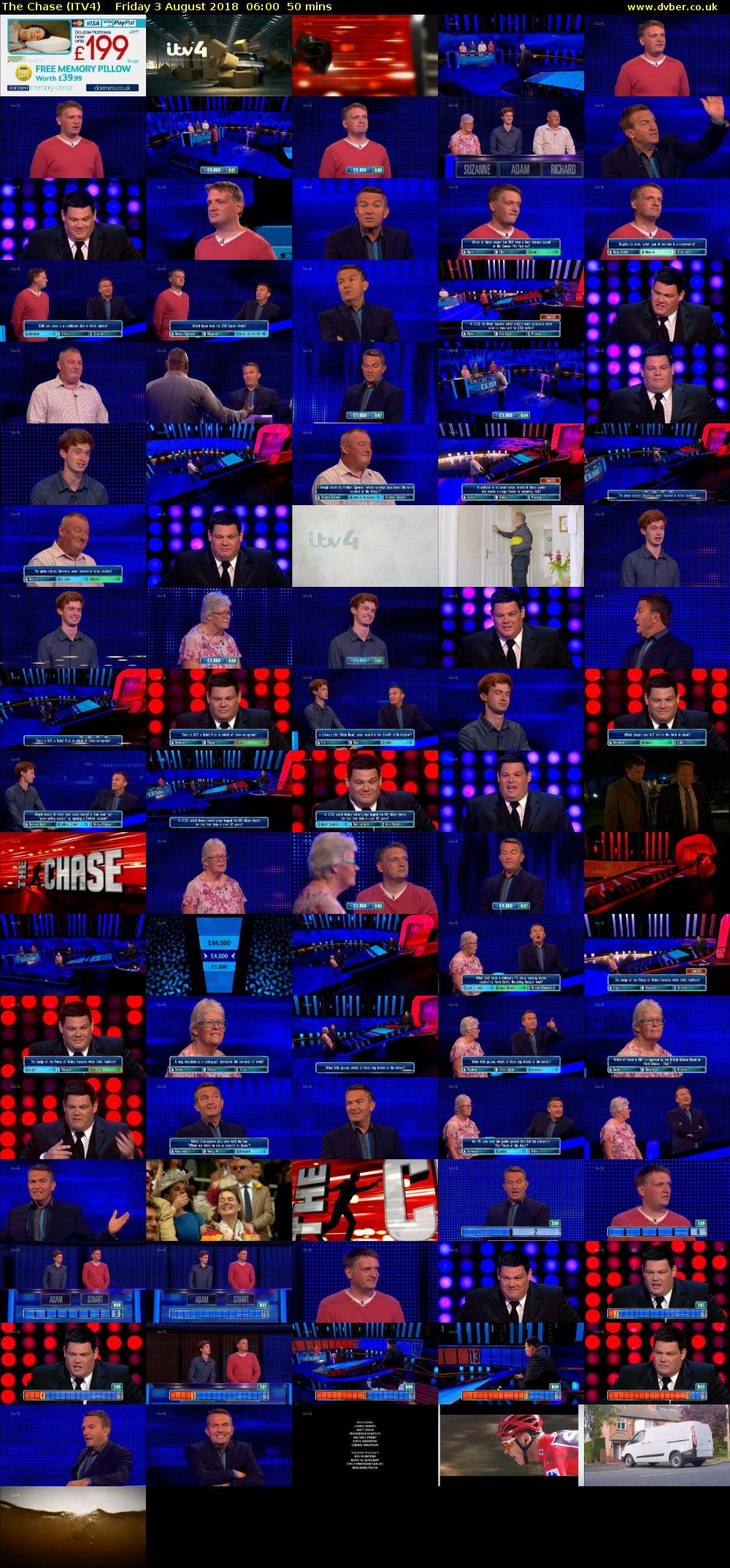 The Chase (ITV4) Friday 3 August 2018 06:00 - 06:50