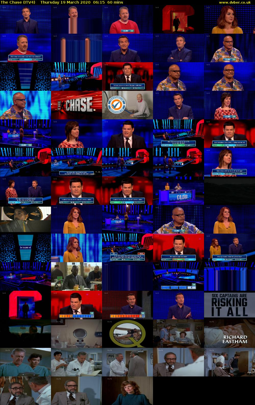 The Chase (ITV4) Thursday 19 March 2020 06:15 - 07:15