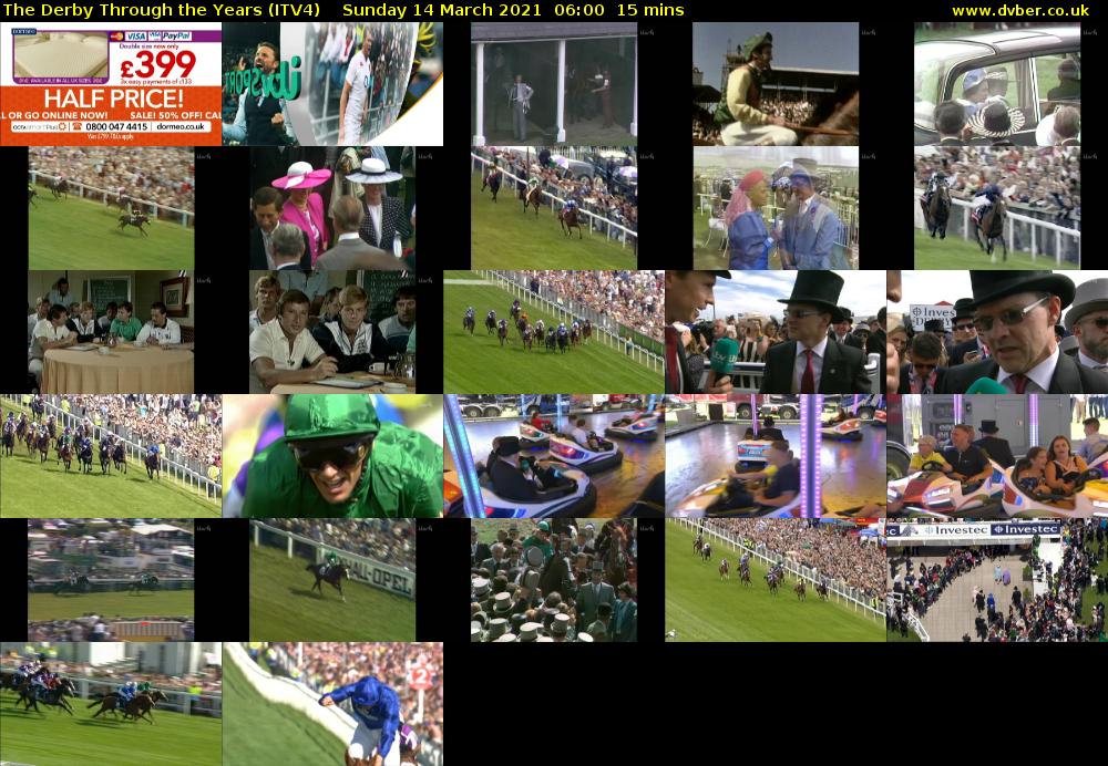 The Derby Through the Years (ITV4) Sunday 14 March 2021 06:00 - 06:15