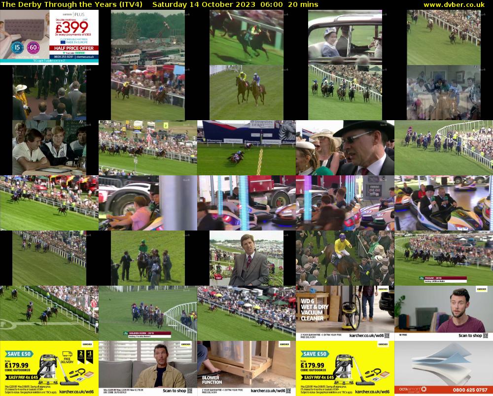 The Derby Through the Years (ITV4) Saturday 14 October 2023 06:00 - 06:20