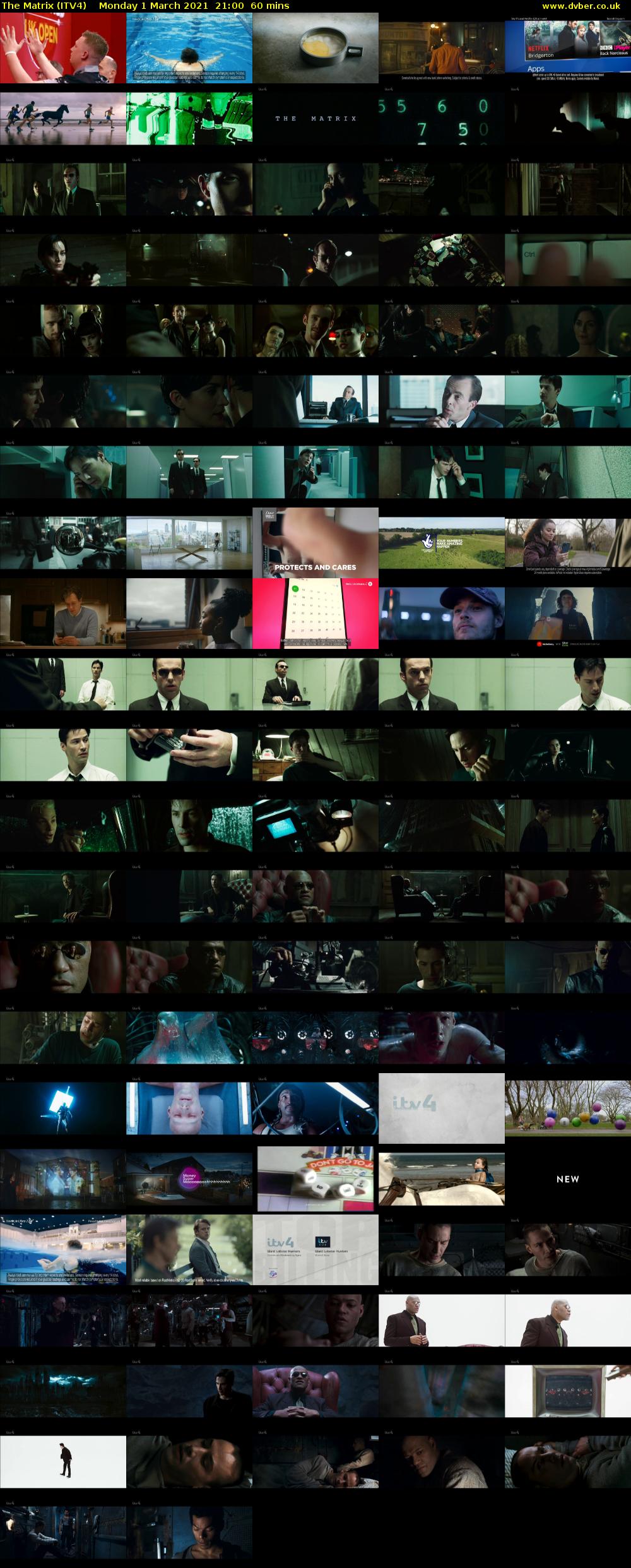 The Matrix (ITV4) Monday 1 March 2021 21:00 - 22:00