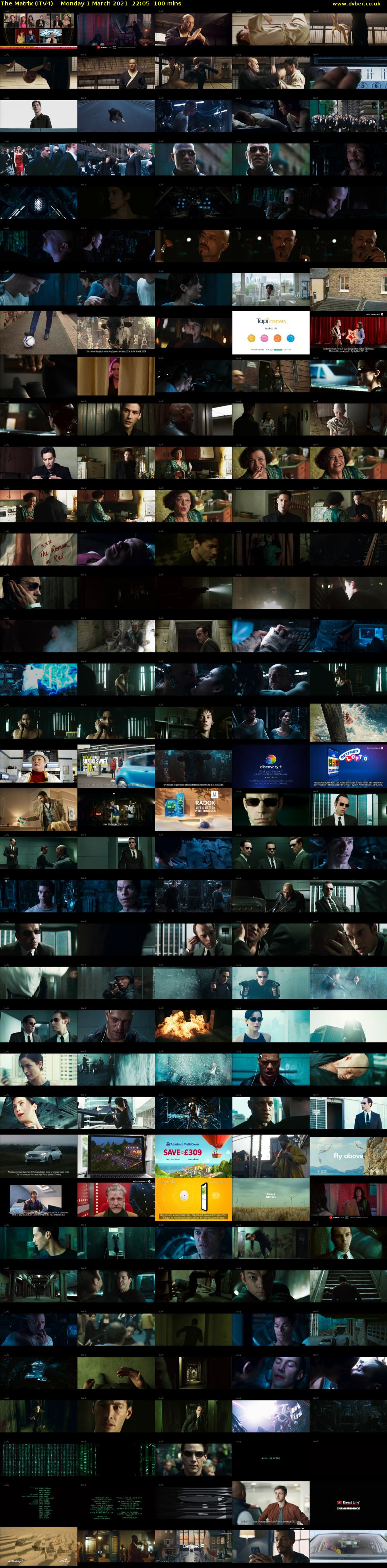 The Matrix (ITV4) Monday 1 March 2021 22:05 - 23:45