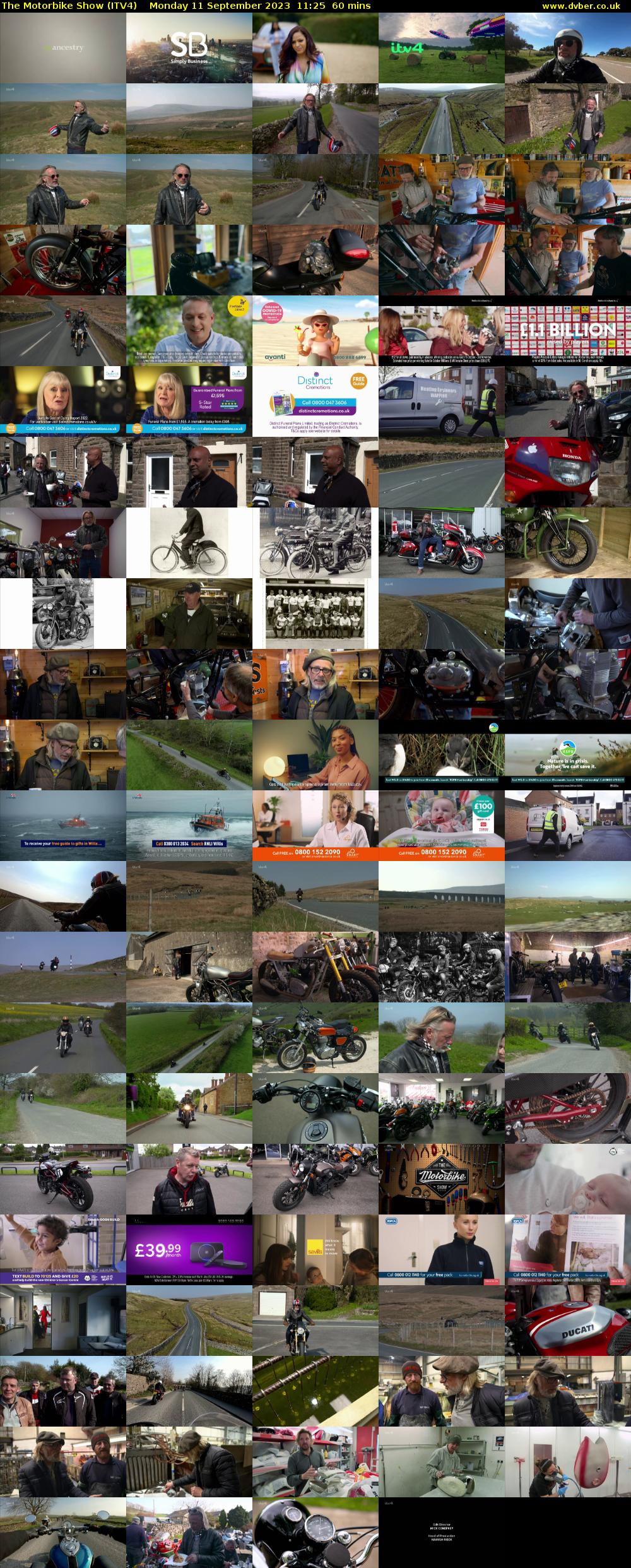 The Motorbike Show (ITV4) Monday 11 September 2023 11:25 - 12:25