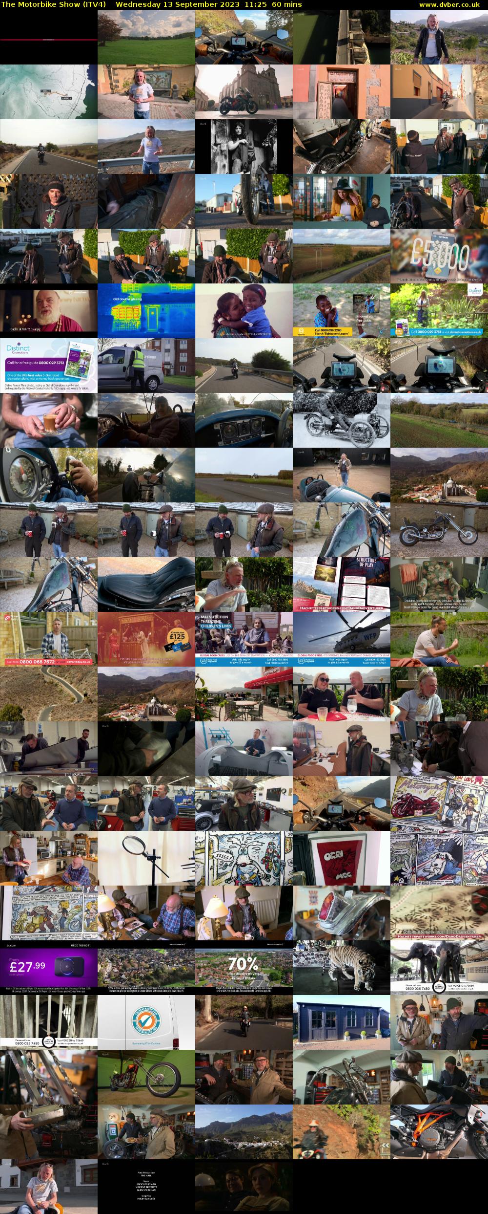The Motorbike Show (ITV4) Wednesday 13 September 2023 11:25 - 12:25