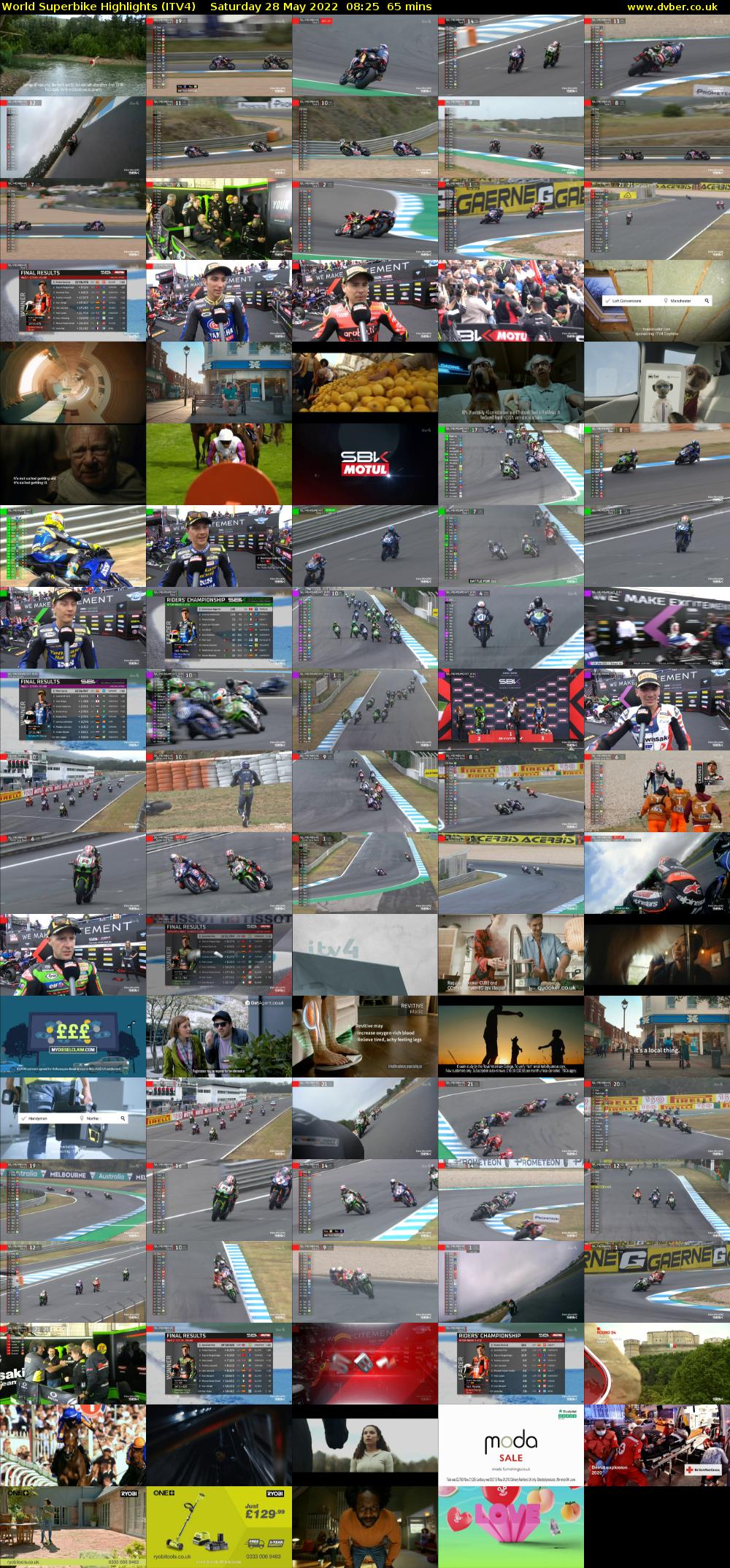 World Superbike Highlights (ITV4) Saturday 28 May 2022 08:25 - 09:30