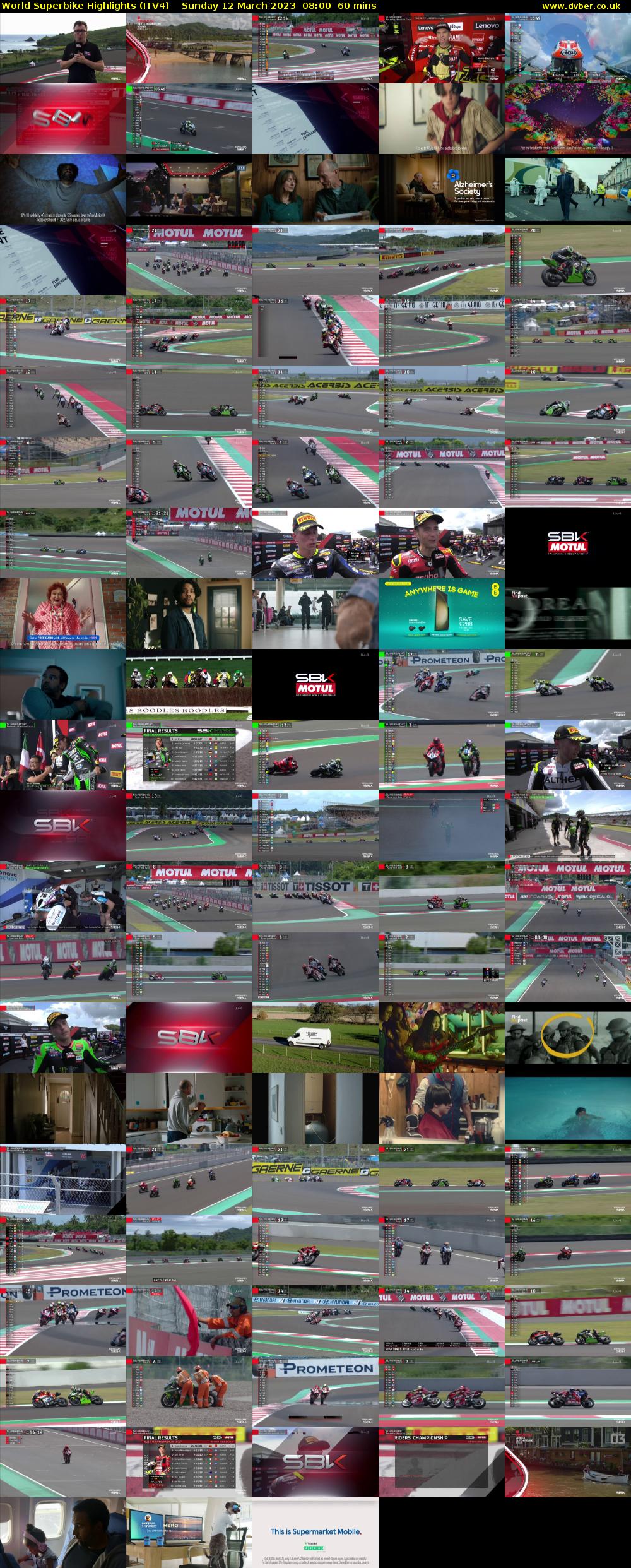 World Superbike Highlights (ITV4) Sunday 12 March 2023 08:00 - 09:00