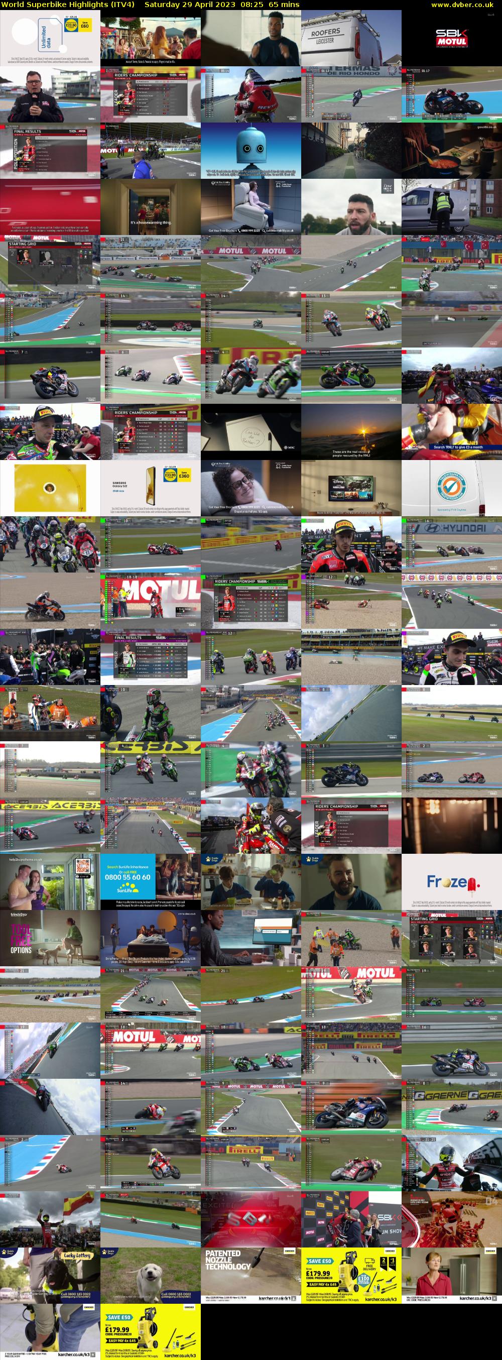World Superbike Highlights (ITV4) Saturday 29 April 2023 08:25 - 09:30