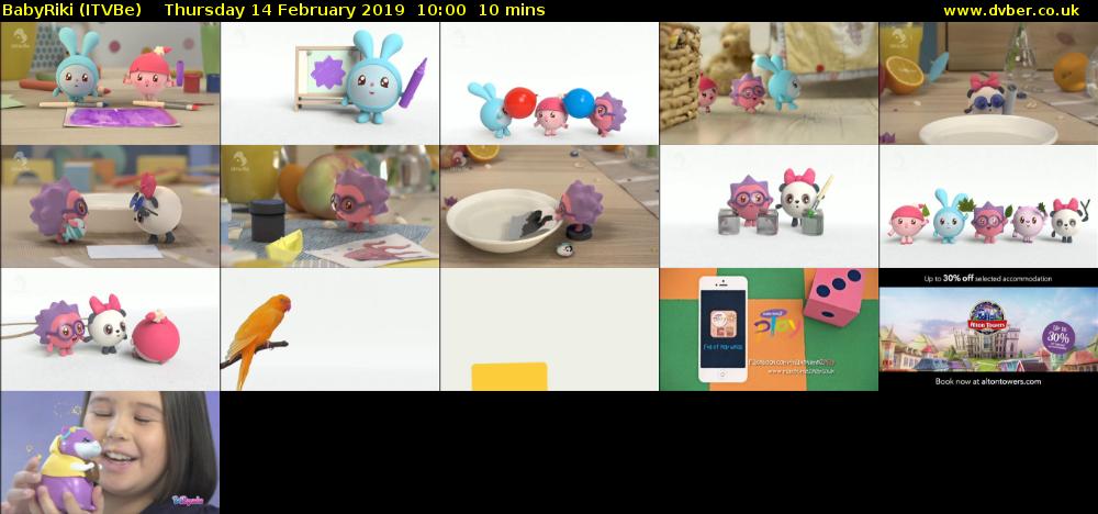 BabyRiki (ITVBe) Thursday 14 February 2019 10:00 - 10:10
