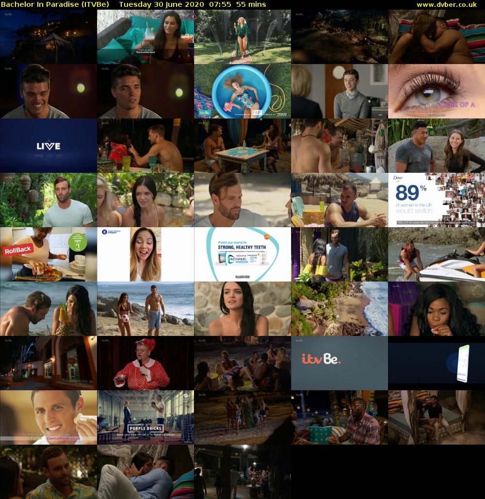 Bachelor in Paradise (ITVBe) Tuesday 30 June 2020 07:55 - 08:50