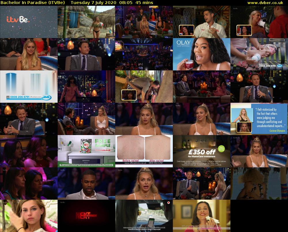 Bachelor in Paradise (ITVBe) Tuesday 7 July 2020 08:05 - 08:50
