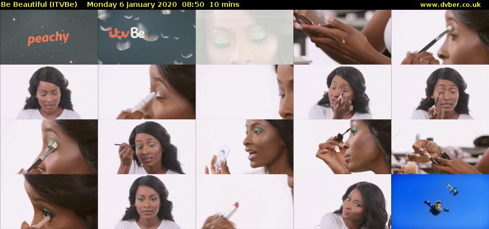Be Beautiful (ITVBe) Monday 6 January 2020 08:50 - 09:00