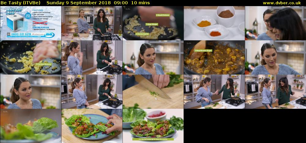 Be Tasty (ITVBe) Sunday 9 September 2018 09:00 - 09:10
