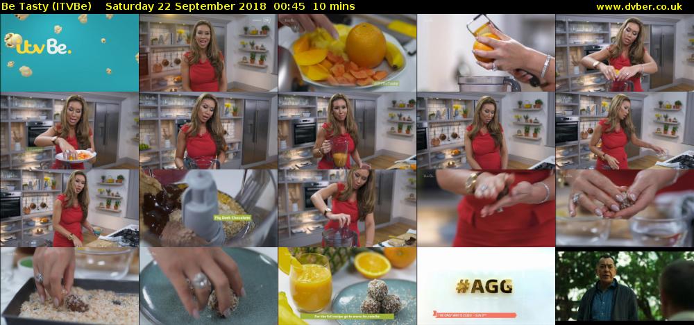 Be Tasty (ITVBe) Saturday 22 September 2018 00:45 - 00:55
