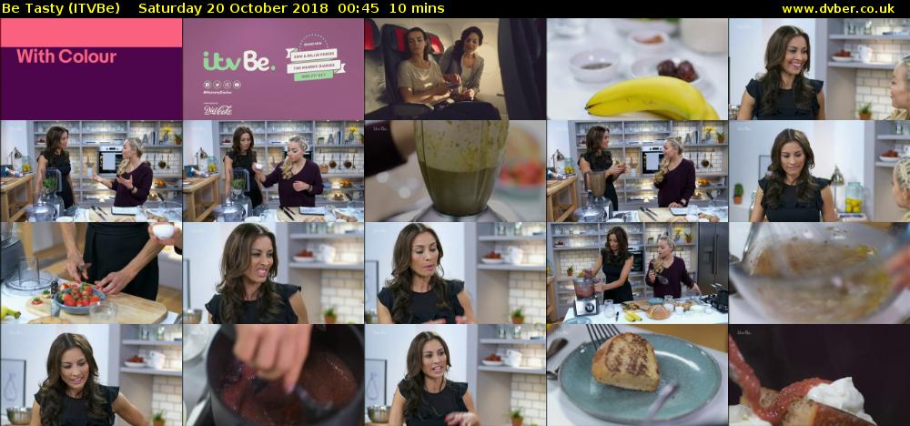 Be Tasty (ITVBe) Saturday 20 October 2018 00:45 - 00:55