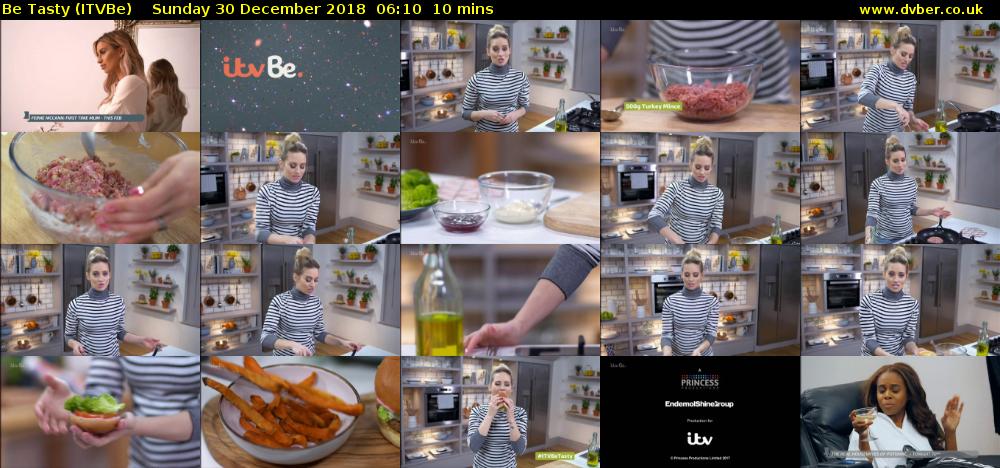 Be Tasty (ITVBe) Sunday 30 December 2018 06:10 - 06:20