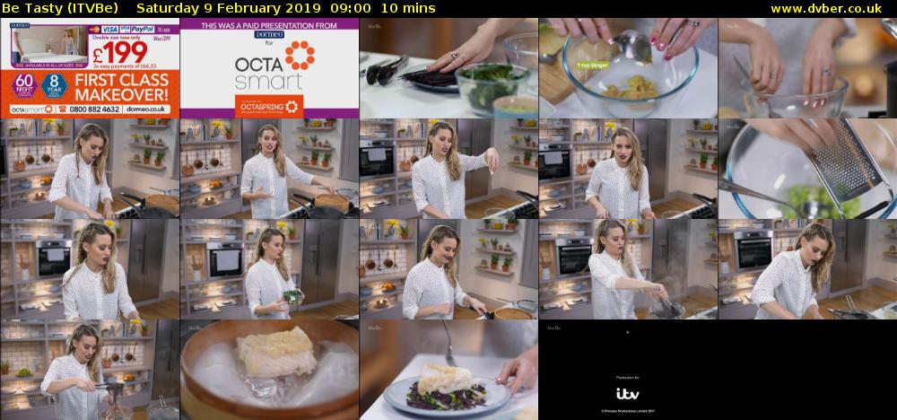 Be Tasty (ITVBe) Saturday 9 February 2019 09:00 - 09:10