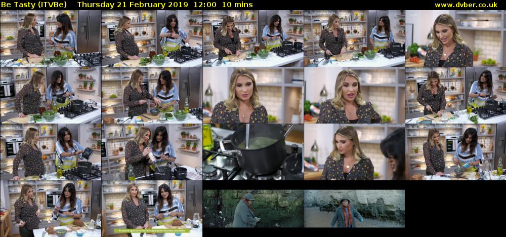 Be Tasty (ITVBe) Thursday 21 February 2019 12:00 - 12:10