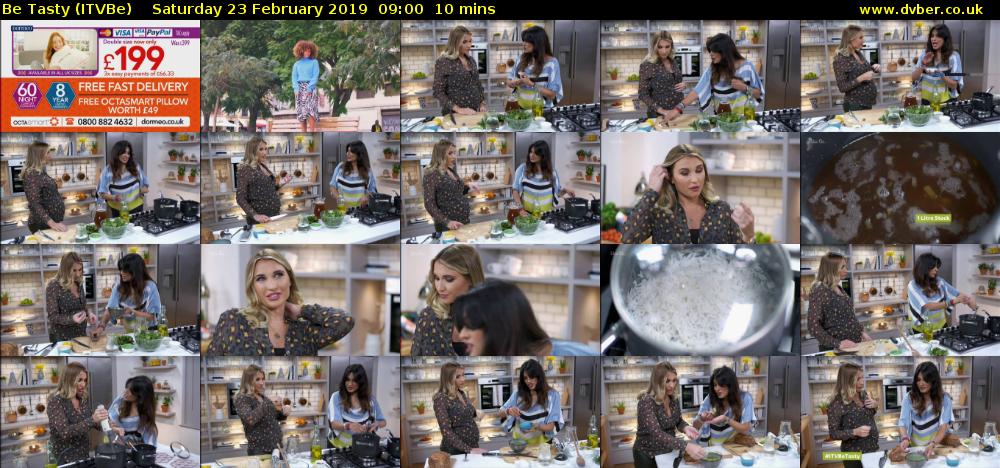 Be Tasty (ITVBe) Saturday 23 February 2019 09:00 - 09:10