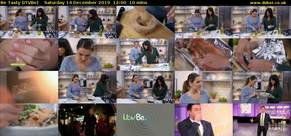 Be Tasty (ITVBe) Saturday 14 December 2019 12:00 - 12:10