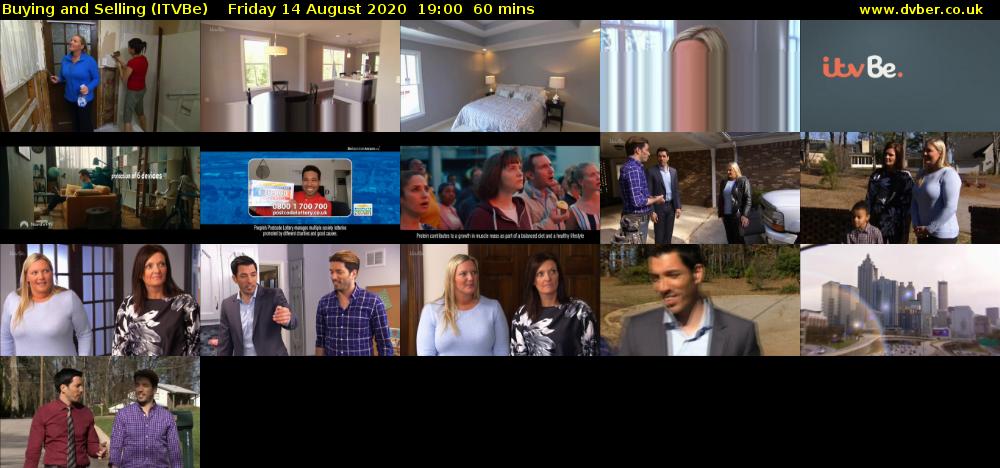 Buying and Selling (ITVBe) Friday 14 August 2020 19:00 - 20:00