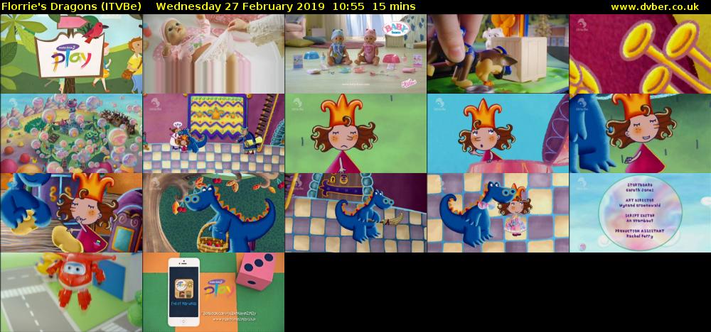 Florrie's Dragons (ITVBe) Wednesday 27 February 2019 10:55 - 11:10