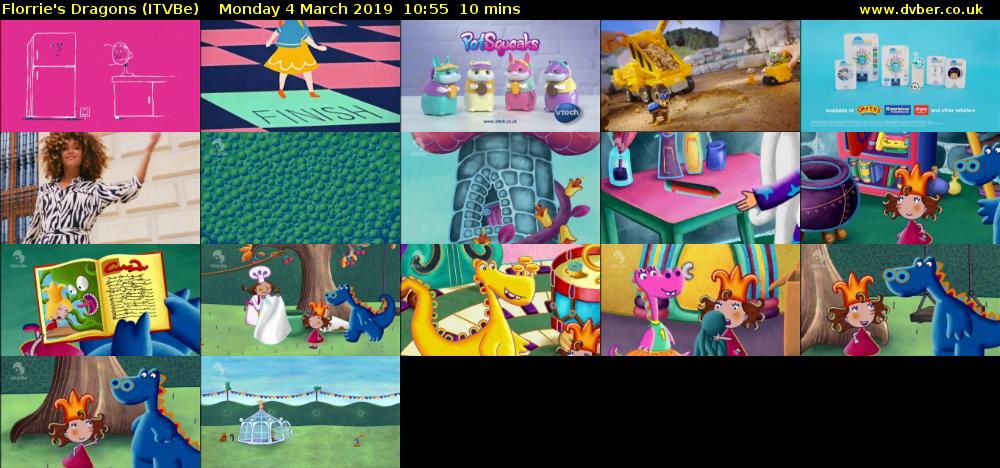Florrie's Dragons (ITVBe) Monday 4 March 2019 10:55 - 11:05