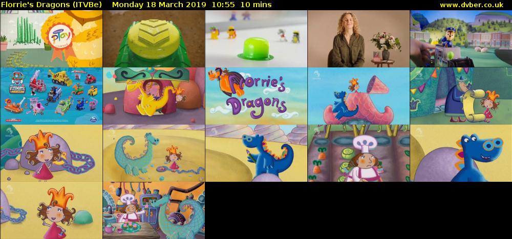 Florrie's Dragons (ITVBe) Monday 18 March 2019 10:55 - 11:05