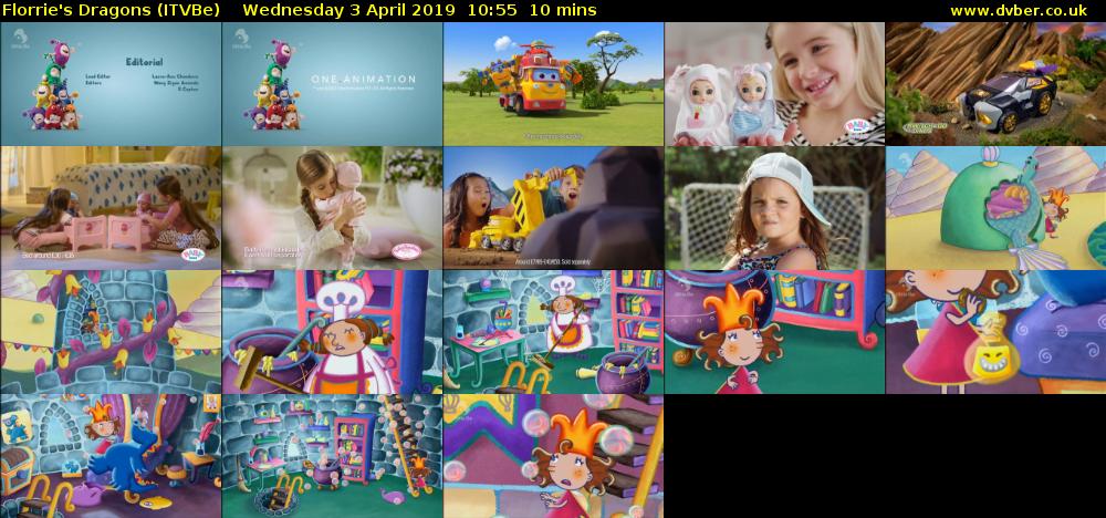 Florrie's Dragons (ITVBe) Wednesday 3 April 2019 10:55 - 11:05